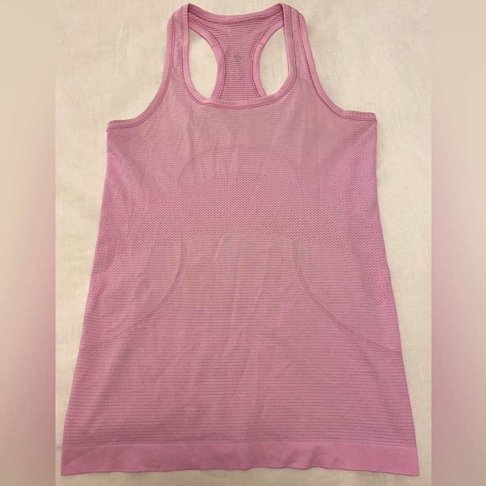 Swiftly tech light pink tank top size 4